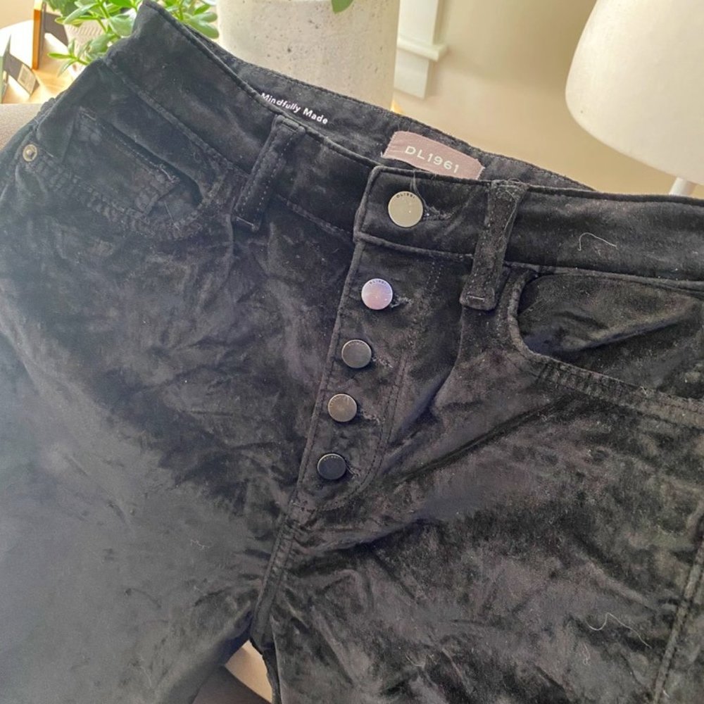 DL1961 Black Velvet Pants